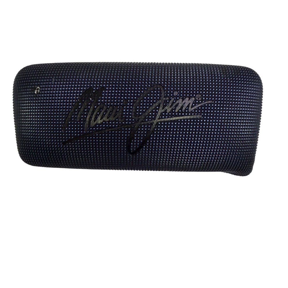 Maui Jim Unisex OS Blue Textured Hard Shell Clamshell Sunglasses Case Protective